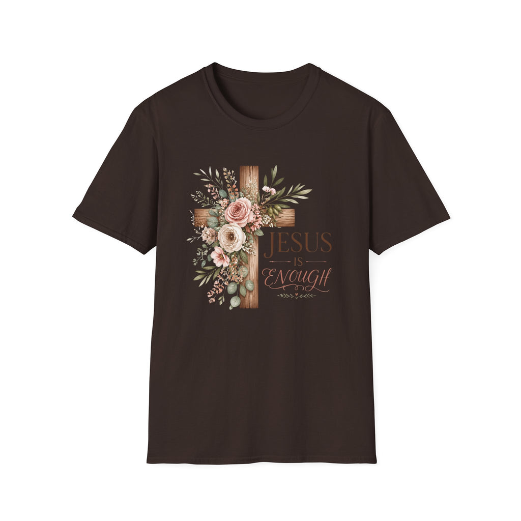 Jesus Floral Cross T-Shirt — Christian Faith Graphic Tee