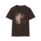 Jesus Floral Cross T-Shirt — Christian Faith Graphic Tee