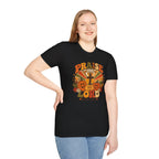 Praise the Lord Fall T-Shirt — Retro Pumpkin & Cross Christian Tee