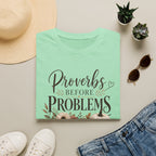 T-Shirt — "Proverbs Before Problems" Inspirational Christian Tee