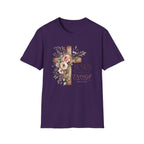 Jesus Floral Cross T-Shirt — Christian Faith Graphic Tee