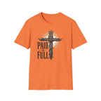 Christian T-Shirt — "Paid in Full" Cross Graphic Faith Tee