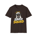 Saved Squad T‑Shirt — Cute Angel Sheep Graphic Tee for Christian Youth & Church Groups