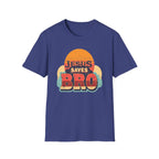 Christian T-Shirt — "Jesus Saves Bro" Retro Sunset Tee
