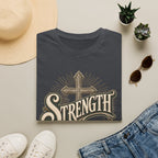 Strength Cross T‑Shirt — 'The Lord Is My Peace' Christian Faith Tee