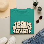 Jesus Over Everything T‑Shirt — Retro Faith Graphic Tee
