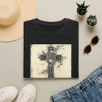Vintage Microphone Cross T-Shirt — Retro Gospel Music Tee