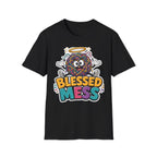 Blessed Mess T-Shirt — Cute Angelic Tangled Yarns Graphic Tee