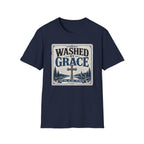 Washed By Grace T‑Shirt — Christian Faith Cross Tee