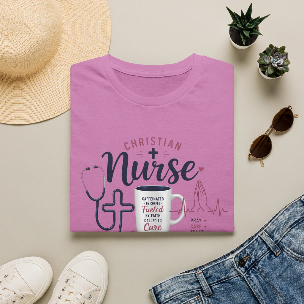 Christian Nurse T-Shirt — Faith Fueled Nursing Tee