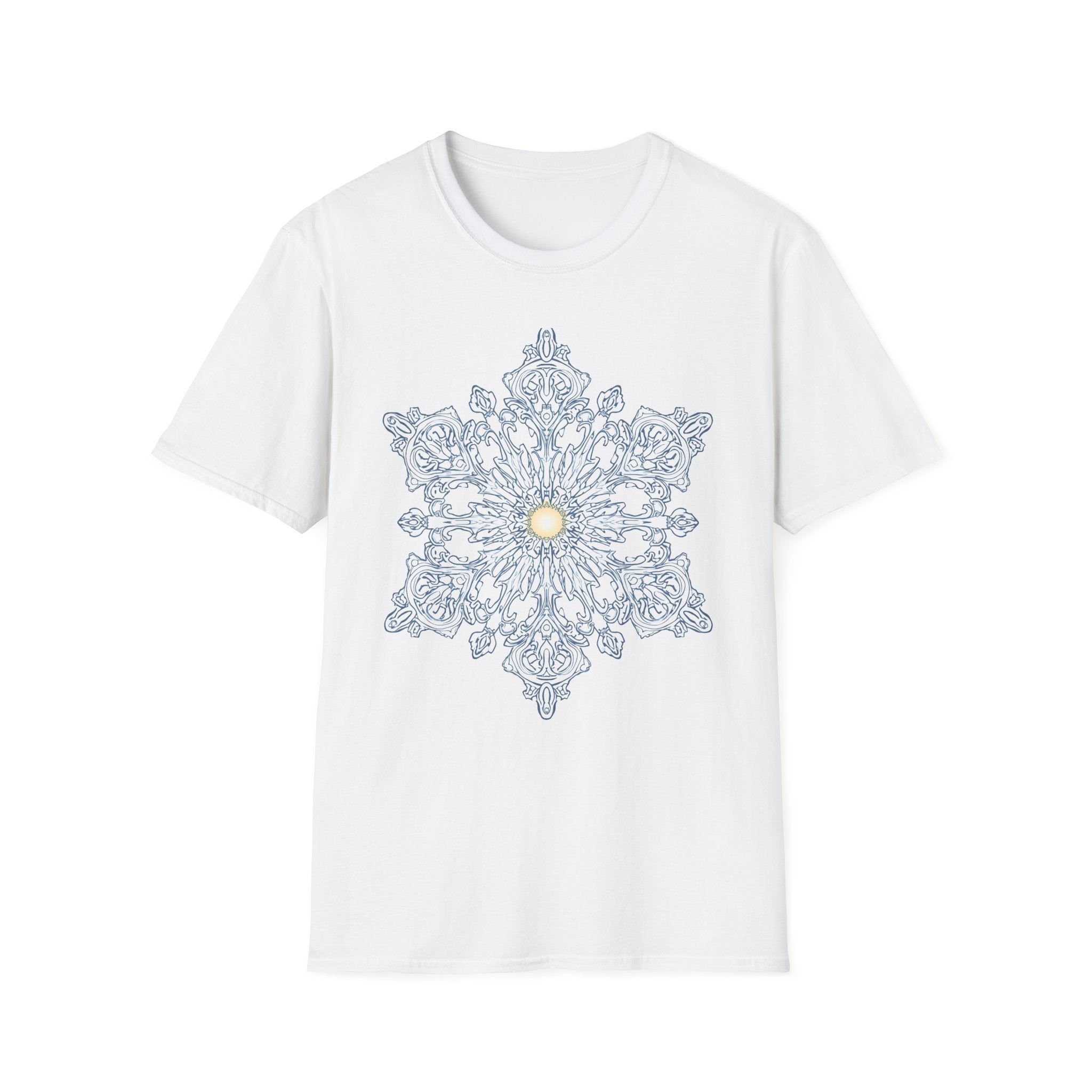 Floral Mandala Tee — Sunburst Lace Graphic T-Shirt