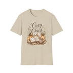 Cozy with Christ T‑Shirt — Faithful Christmas Cozy Home Design