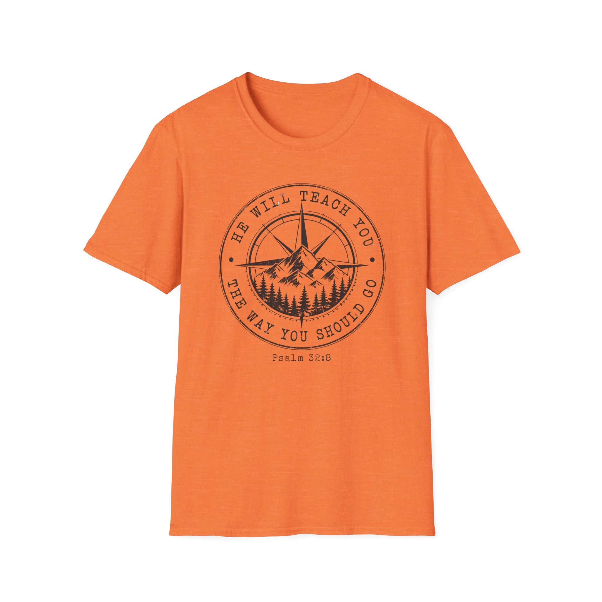 T-Shirt — 'He Will Teach You The Way You Should Go' Mountain Compass Christian Tee