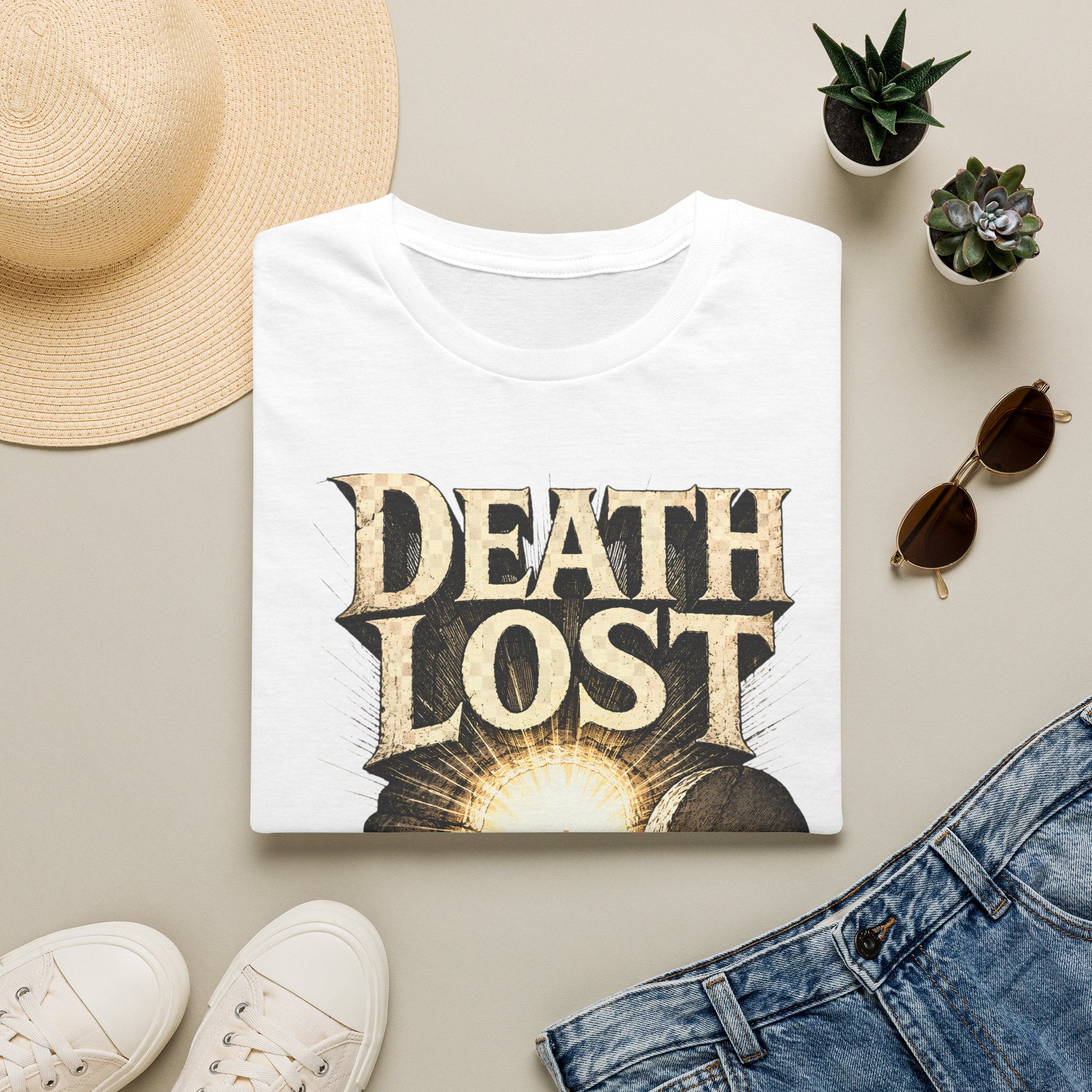 Death Lost T-Shirt — Vintage Tombstone Graphic Tee