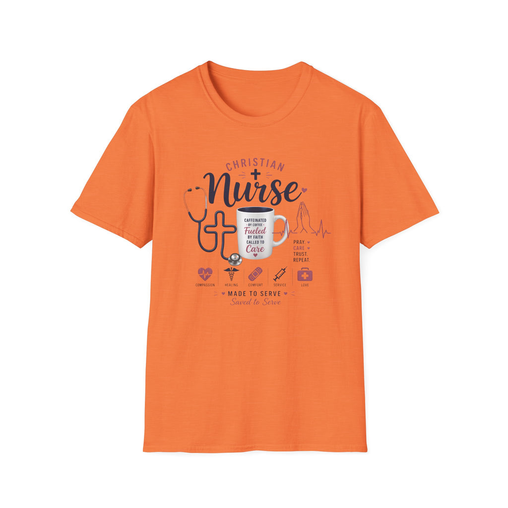 Christian Nurse T-Shirt — Faith Fueled Nursing Tee