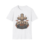 Saved Not Lucky T-Shirt — Christian Cross Faith Graphic Tee