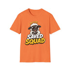 Saved Squad T‑Shirt — Cute Angel Sheep Graphic Tee for Christian Youth & Church Groups