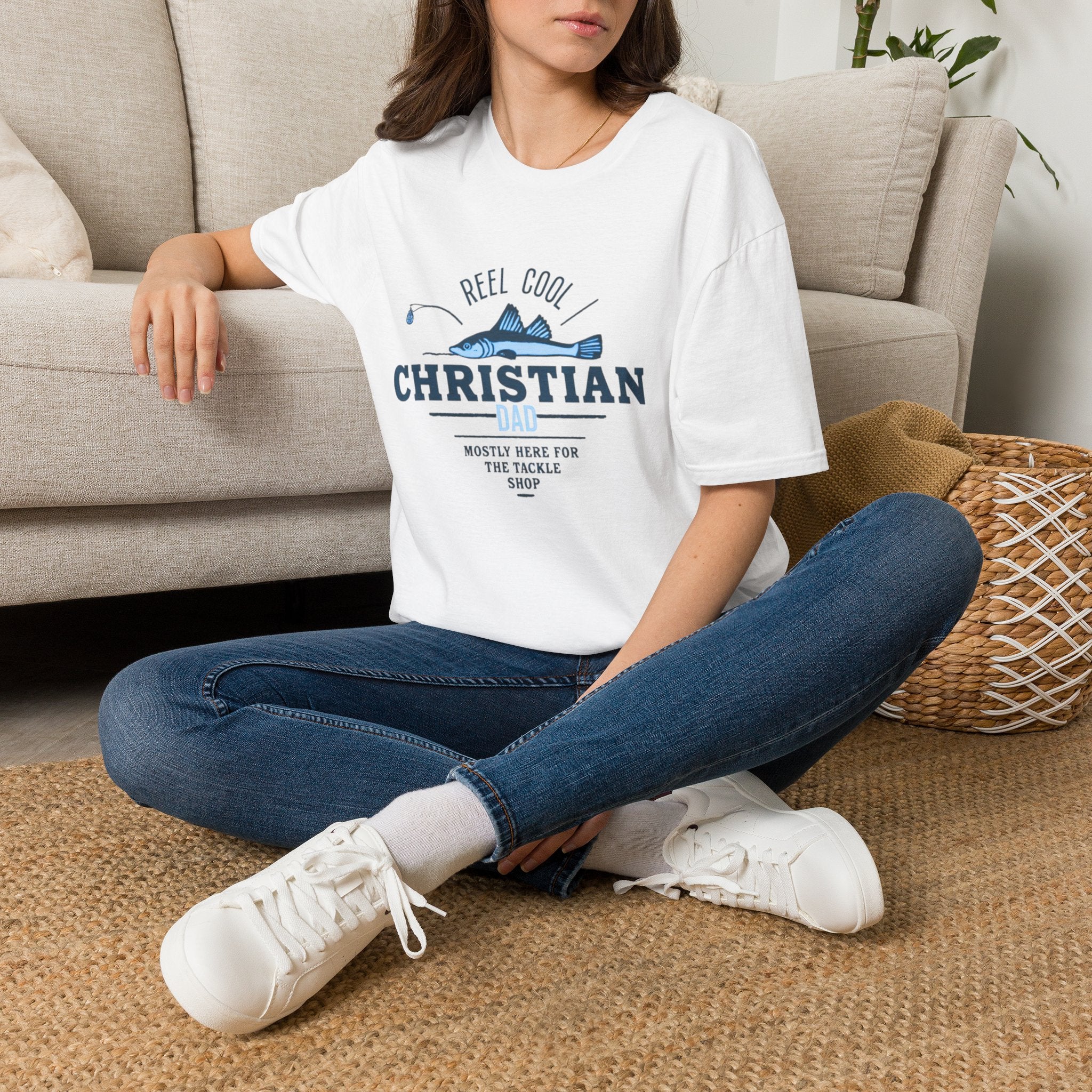 Reel Cool Christian Dad T-Shirt — Fishing Faith Father Gift
