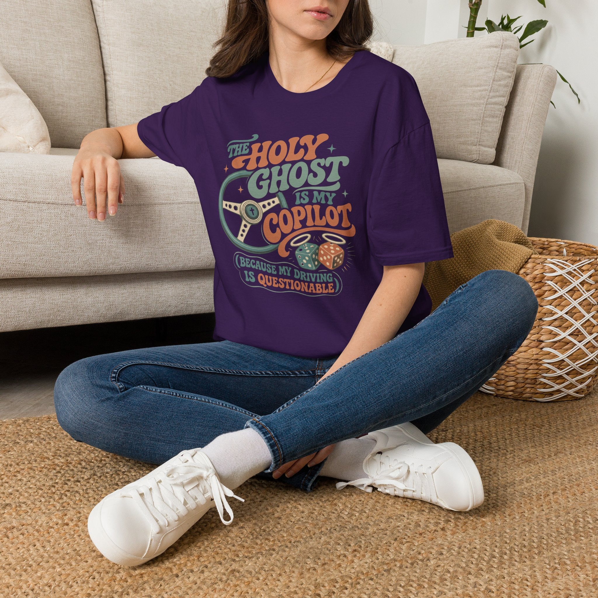 The Holy Ghost Is My Copilot T-Shirt — Religious Vintage Pilot Tee