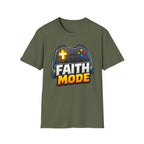 Faith Mode Gamer T-Shirt — Christian Video Game Controller Tee