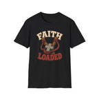 Faith Loaded T-Shirt — Christian Slingshot Cross Graphic Tee