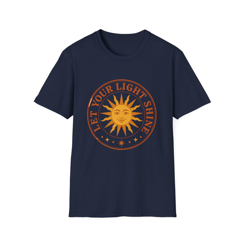 Sunshine Graphic T-Shirt — "Let Your Light Shine" Inspirational Tee