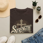 Strength Cross T‑Shirt — 'The Lord Is My Peace' Christian Faith Tee