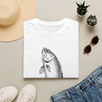Fish Illustration T-Shirt — Vintage Leaping Trout Graphic