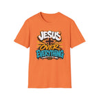 Jesus Over Everything T-Shirt — Faith Graphic Tee with Cross Streetwear Design