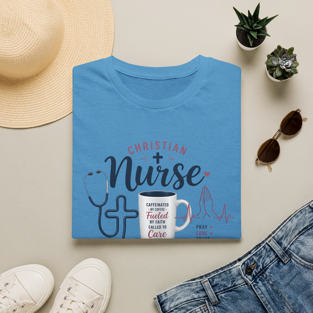 Christian Nurse T-Shirt — Faith Fueled Nursing Tee