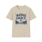 Washed By Grace T‑Shirt — Christian Faith Cross Tee