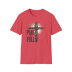 Christian T-Shirt — "Paid in Full" Cross Graphic Faith Tee