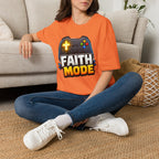 Faith Mode Gamer T-Shirt — Christian Video Game Controller Tee