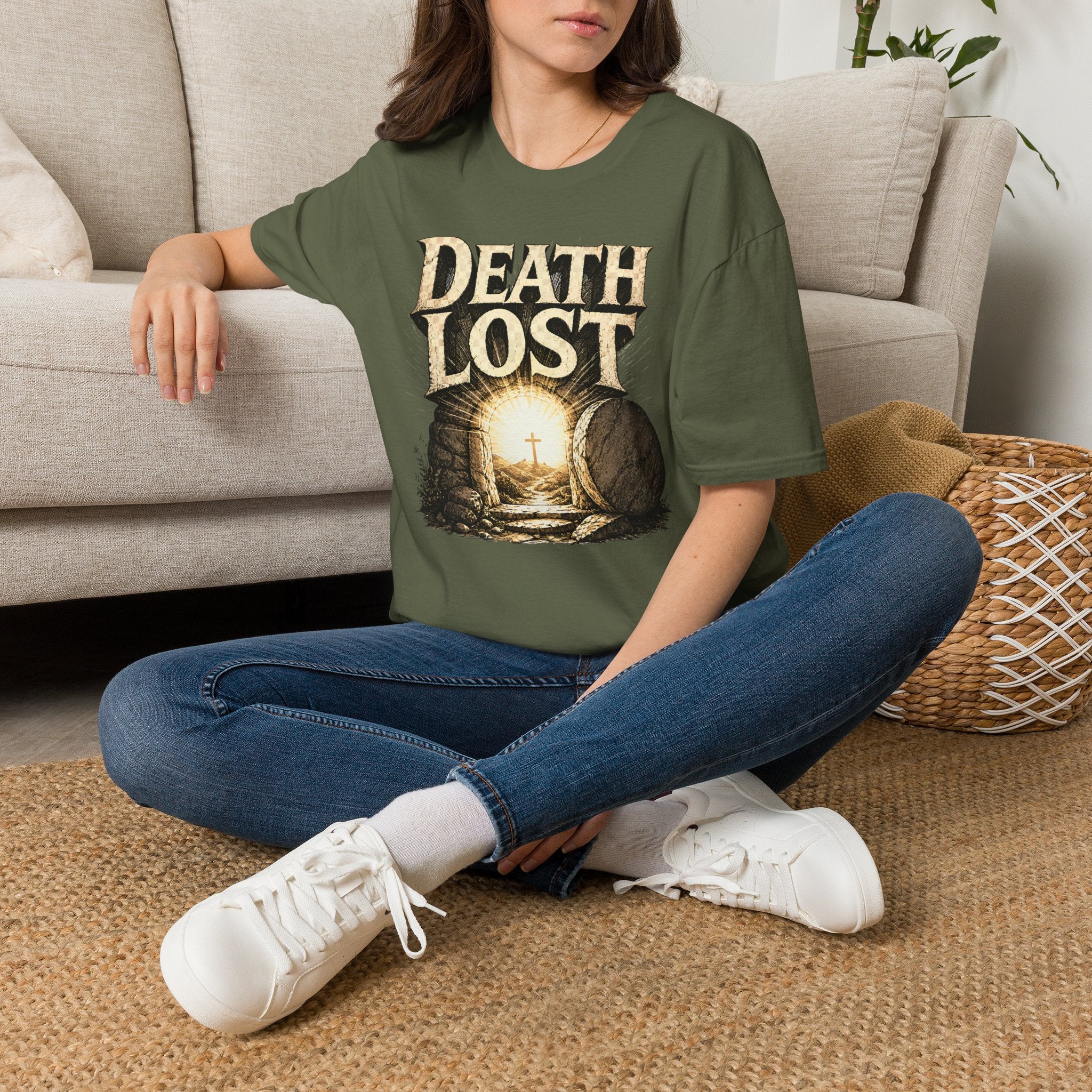 Death Lost T-Shirt — Vintage Tombstone Graphic Tee