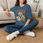 Unshaken Lion T‑Shirt — Vintage Floral Courage Tee