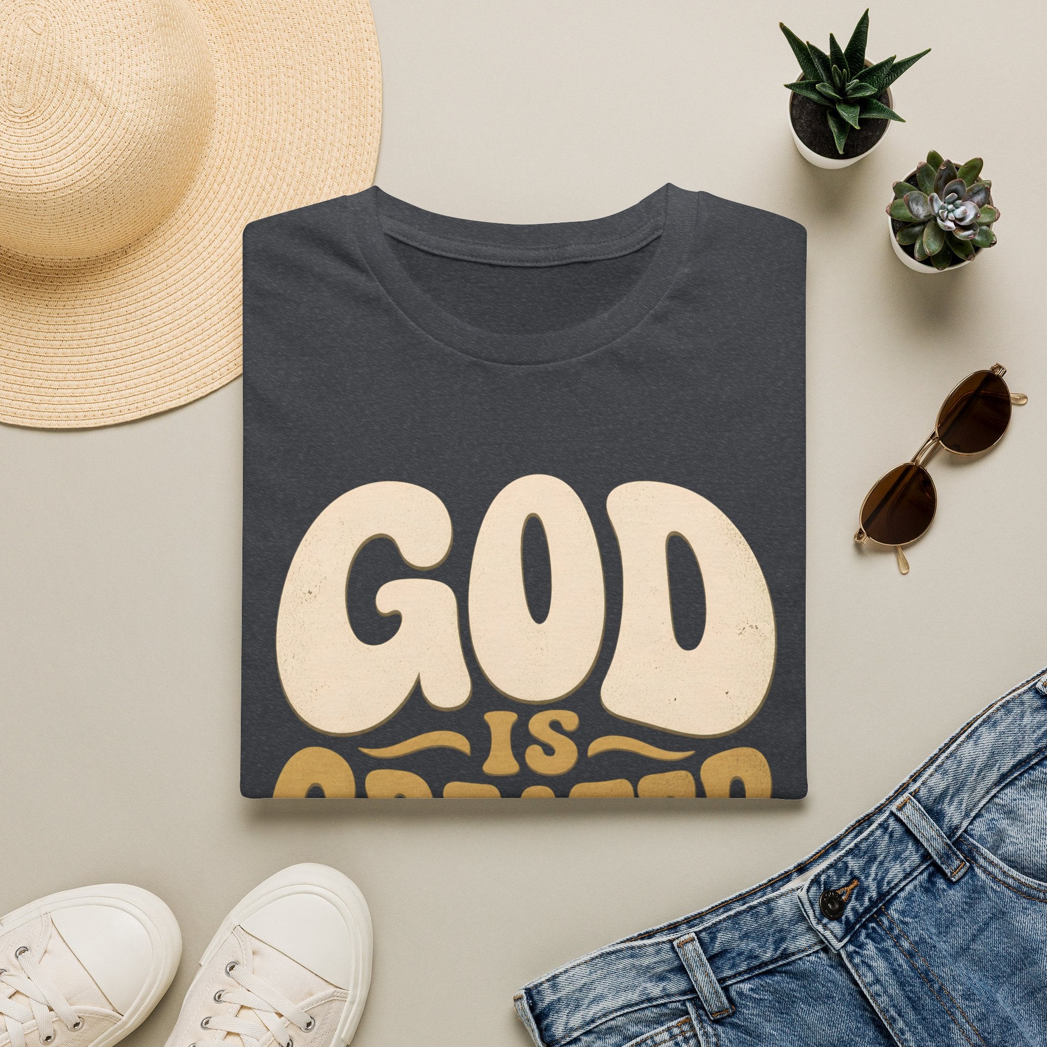God Is Greater T-Shirt — Retro Faith Graphic Tee (1 John 4:4)
