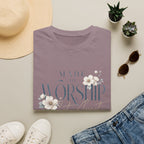 Made to Worship T-Shirt — Floral Christian Faith Tee