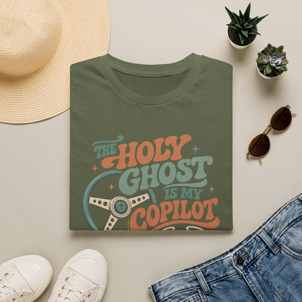 The Holy Ghost Is My Copilot T-Shirt — Religious Vintage Pilot Tee
