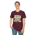 Jesus Over Everything T‑Shirt — Retro Faith Graphic Tee