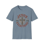 Jesus Over Everything T-Shirt — Christian Cross Faith Tee