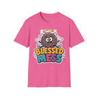 Blessed Mess T-Shirt — Cute Angelic Tangled Yarns Graphic Tee