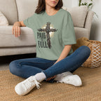 Christian T-Shirt — "Paid in Full" Cross Graphic Faith Tee