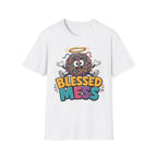 Blessed Mess T-Shirt — Cute Angelic Tangled Yarns Graphic Tee