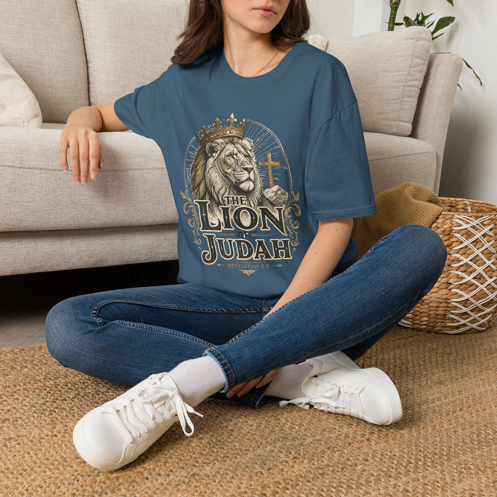 Lion of Judah T-Shirt — Christian Faith King Lion Graphic Tee