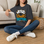 Jesus Over Everything T-Shirt — Faith Graphic Tee with Cross Streetwear Design