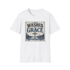 Washed By Grace T‑Shirt — Christian Faith Cross Tee