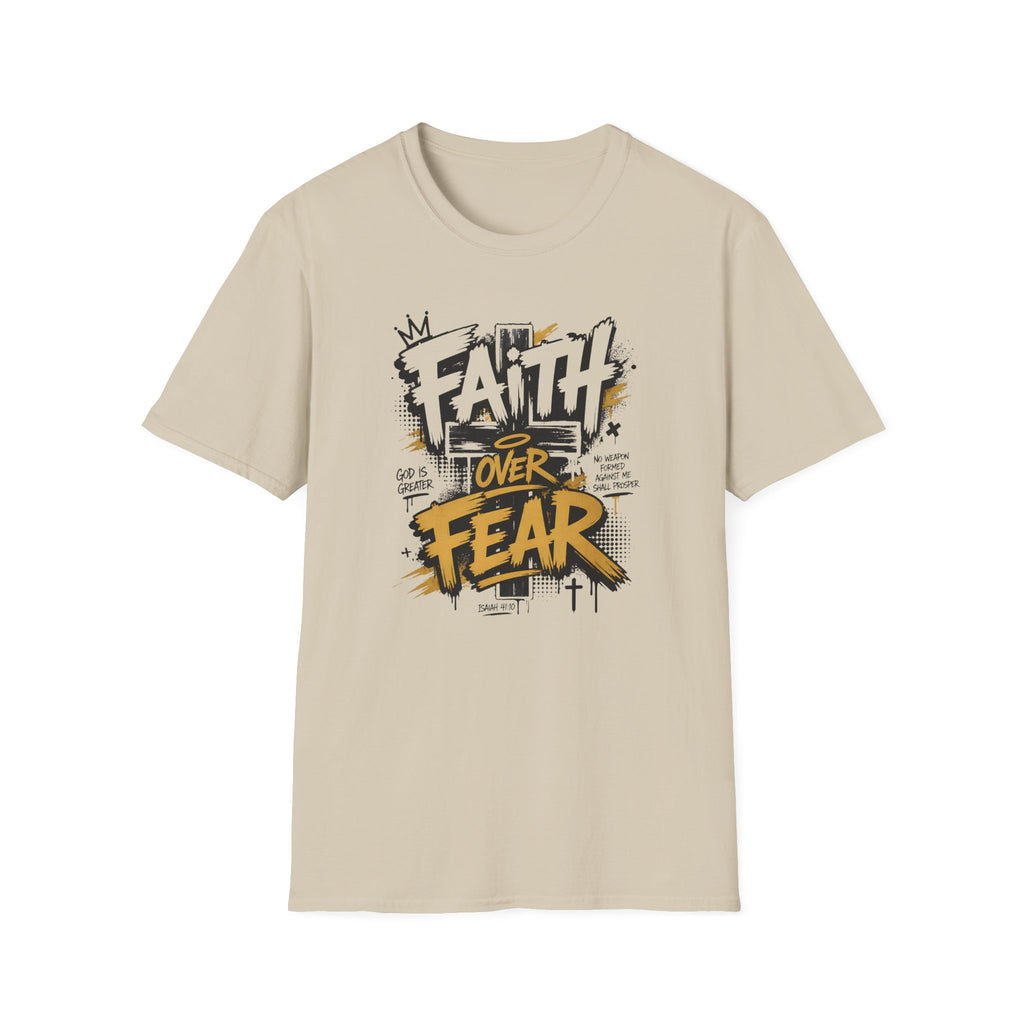 Faith Over Fear T-Shirt — Bold Graffiti Christian Inspirational Tee