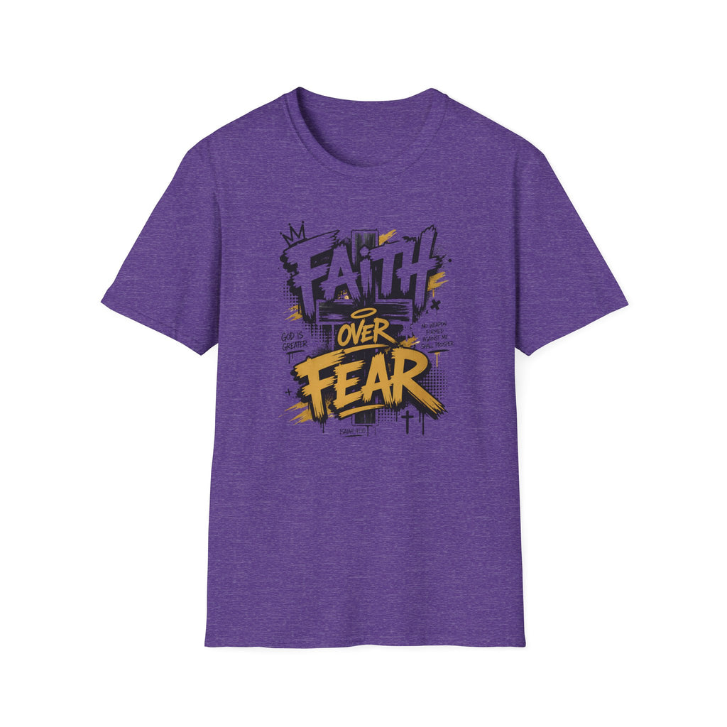 Faith Over Fear T-Shirt — Bold Graffiti Christian Inspirational Tee