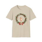Christmas Prayer Hands T-Shirt — Holiday Wreath Faith Tee