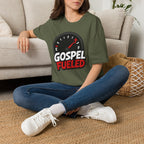 Gospel Fueled T-Shirt — Christian Faith Fuel Gauge Tee